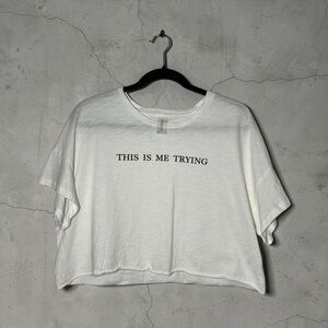AS Revival Taylor Swift This is Me Trying crop XL T-Shirt